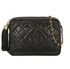 Chanel Camera Quilted Cross body Bag, &pound;2,700, Handbags, Black, Leather, Front view